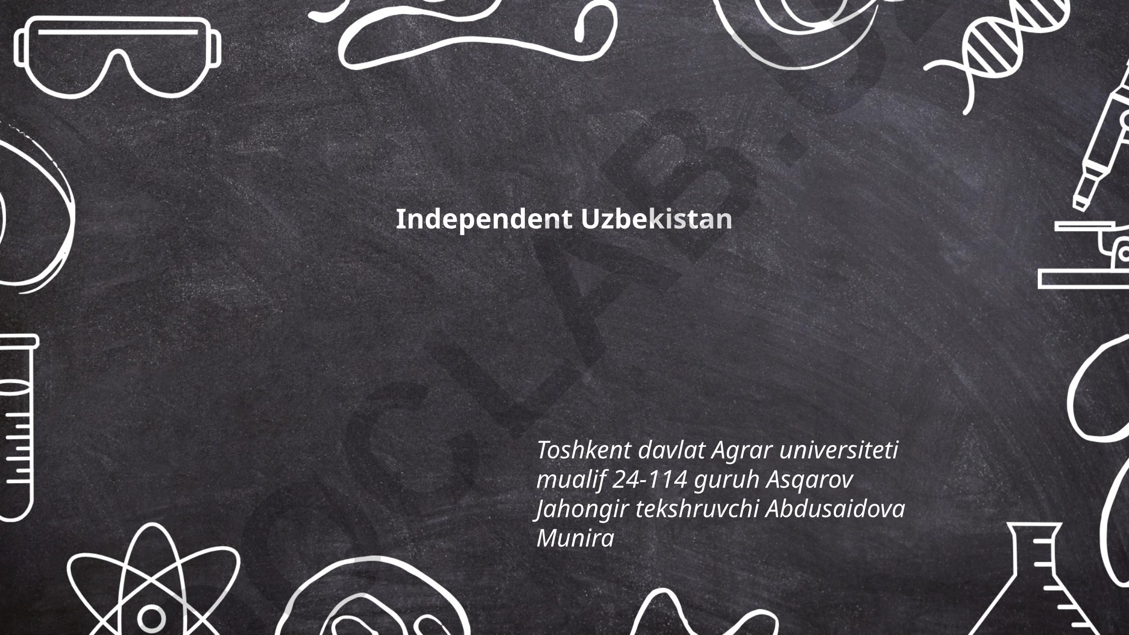 O'zbekiston mustaqilligi va Konstitutsiyasi