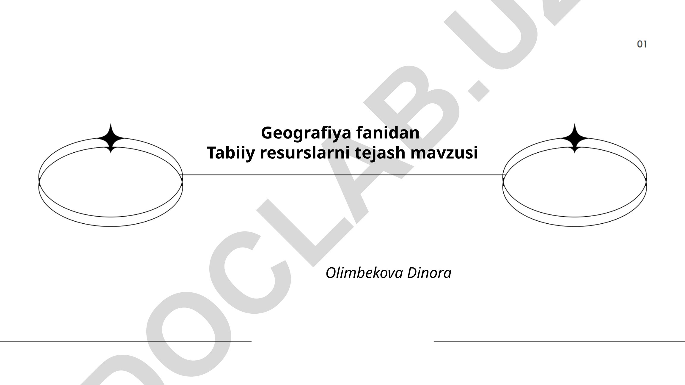 Tabiiy resurslarni tejash