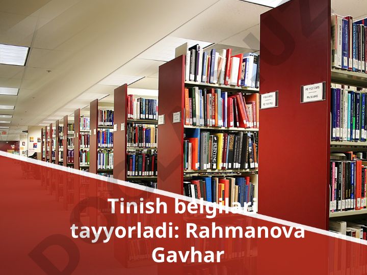 Tinish belgilari va ularning qo'llanilishi