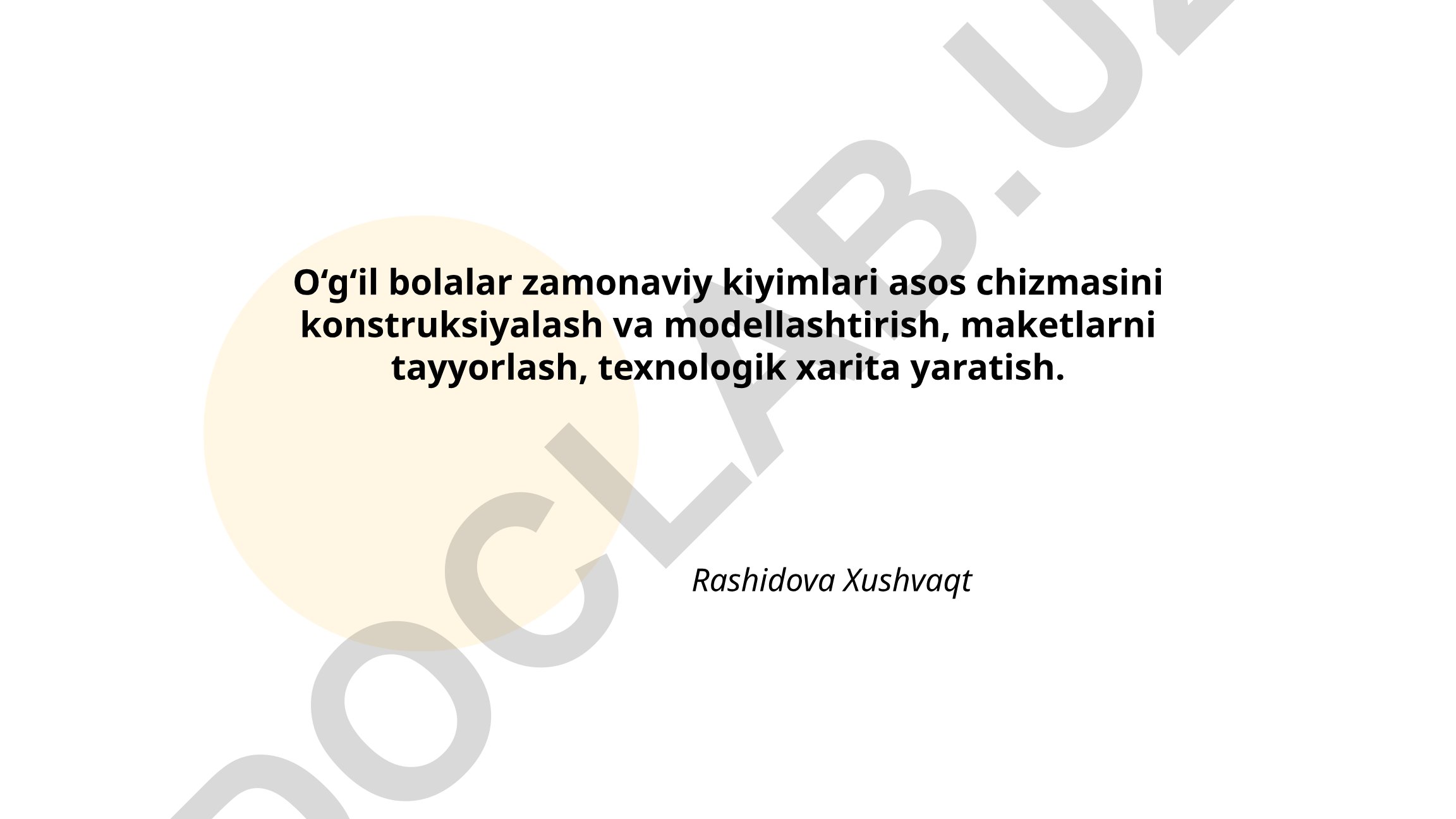 O‘g‘il bolalar zamonaviy kiyimlari asos chizmasini konstruksiyalash va modellashtirish