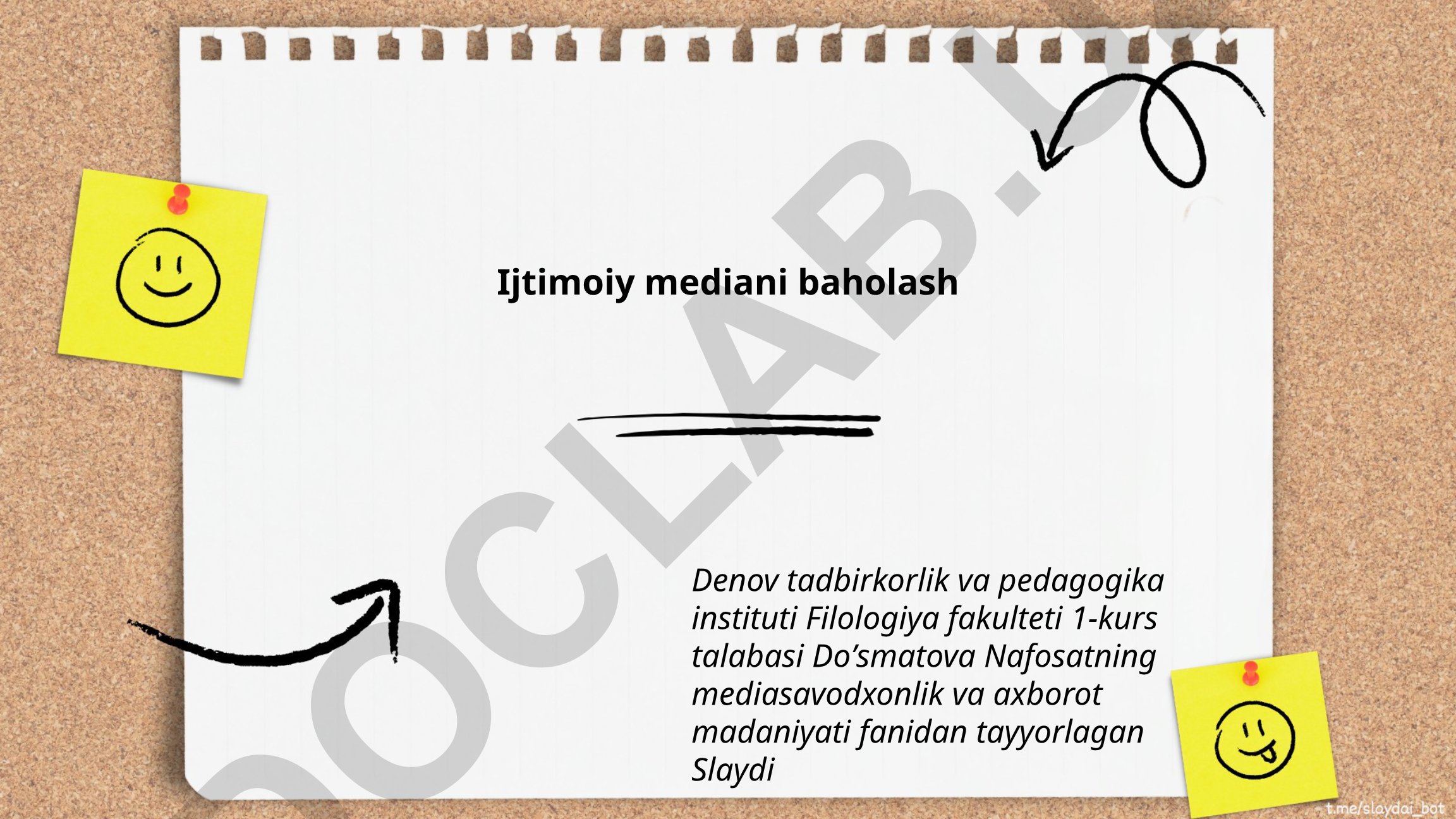 Ijtimoiy medianing iqtisodiy, psixologik va ijtimoiy ta'siri
