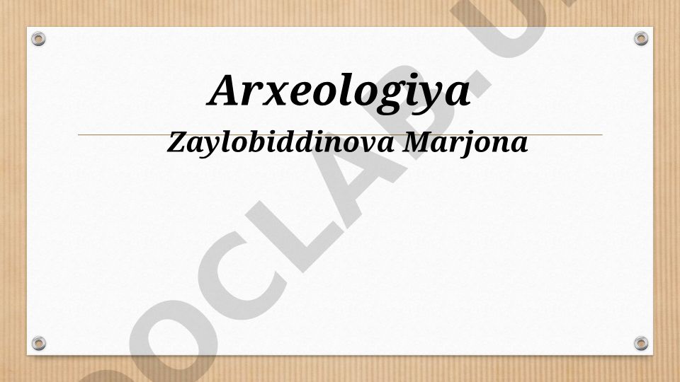 Temir davri arxeologiyasi va Oʻrta Osiyodagi manzilgohlar