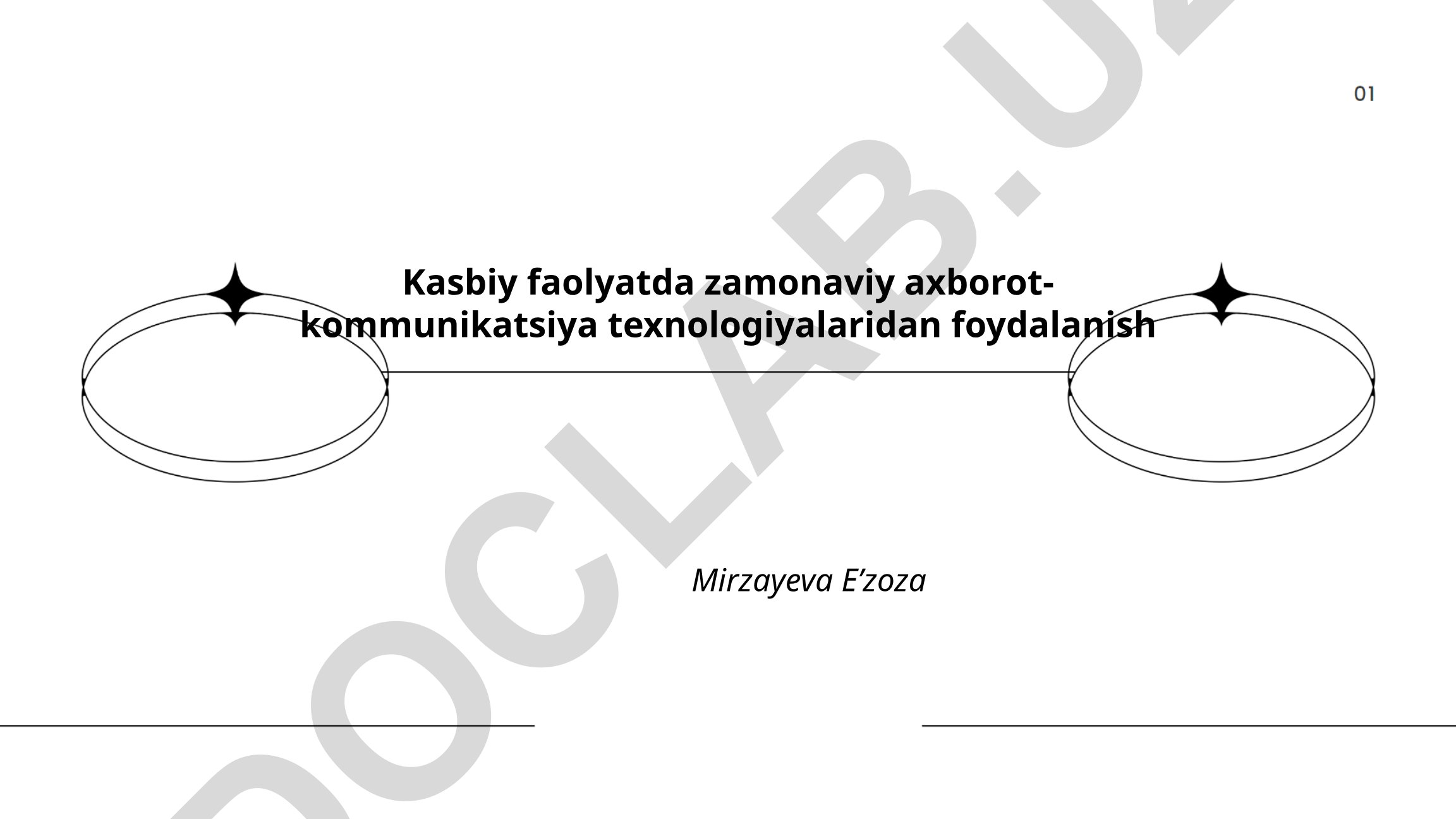Kasbiy faoliyatda zamonaviy axborot-kommunikatsiya texnologiyalaridan foydalanish