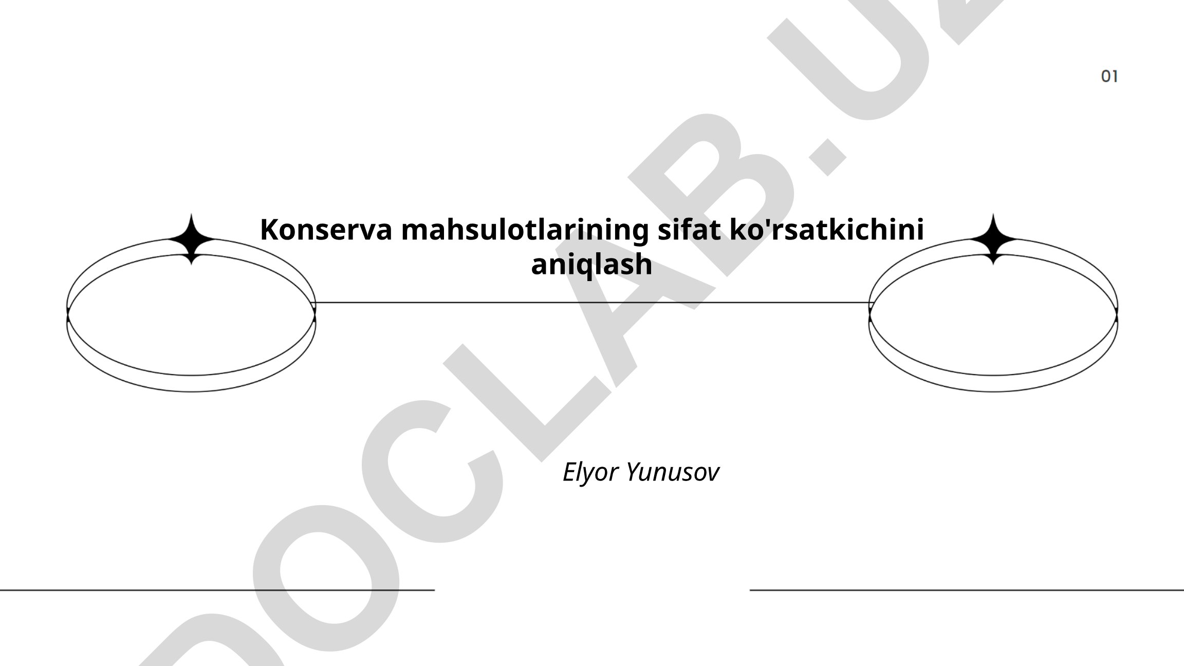 Konserva mahsulotlarining sifat ko'rsatkichini aniqlash