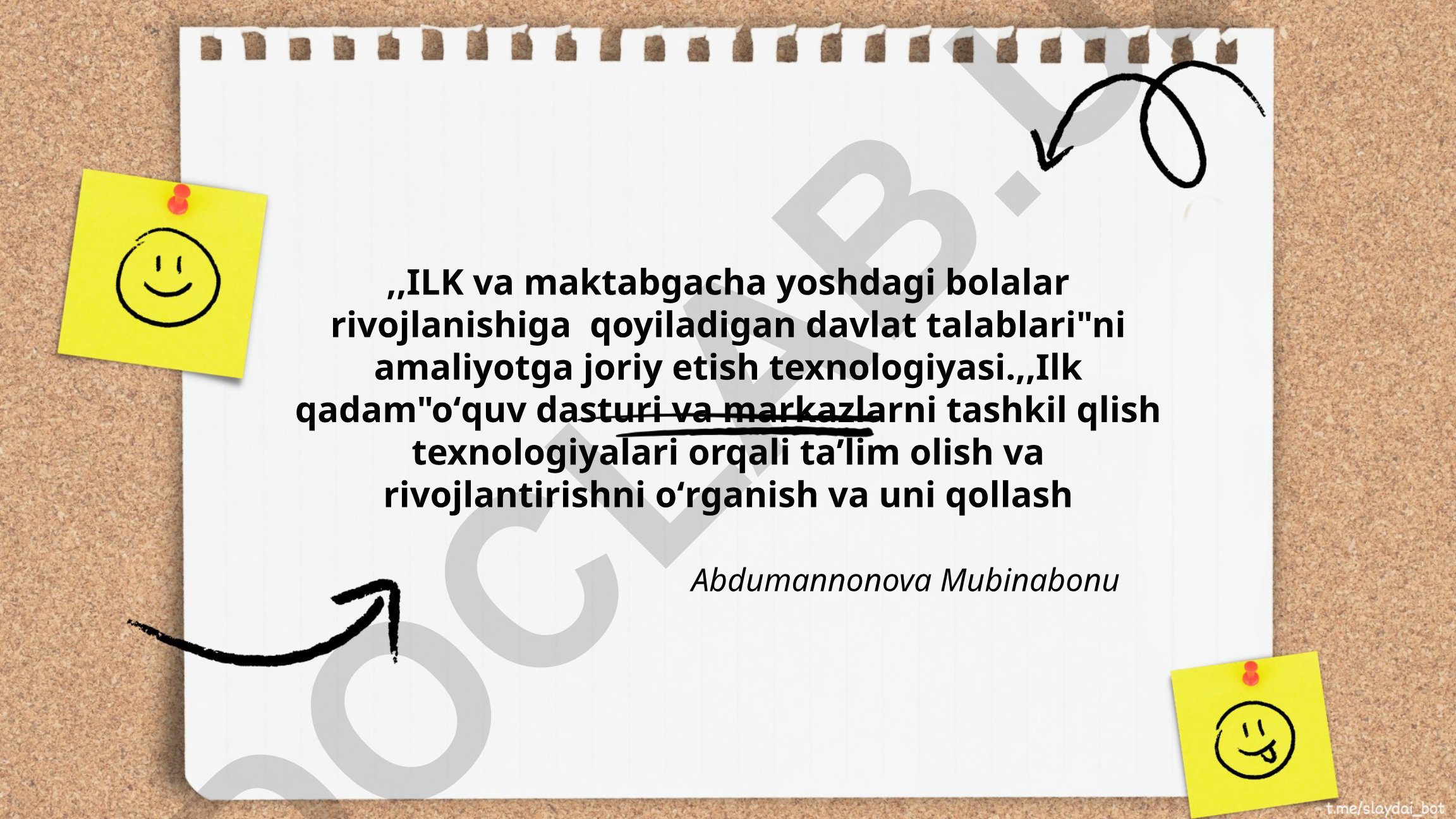 Ilk qadam o'quv dasturi va maktabgacha yoshdagi bolalar rivojlanishi texnologiyalari