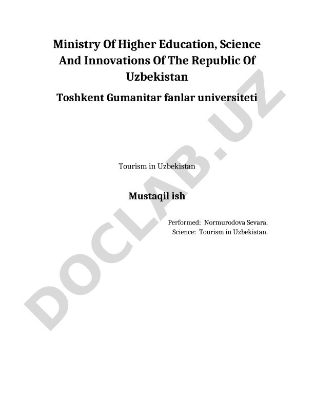 Tourism in Uzbekistan