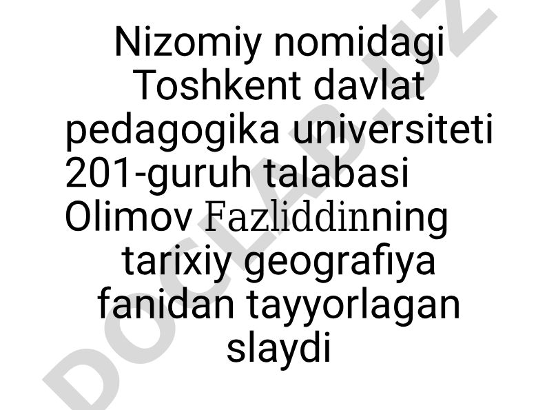 Xiva xonligining davri tarixiy geografiyasi