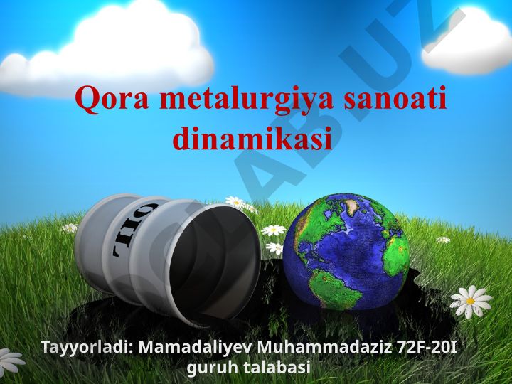Qora metallurgiya sanoati dinamikasi