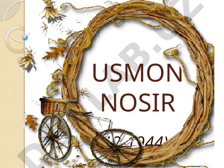 Usmon Nosir hayoti va sheʼrlari