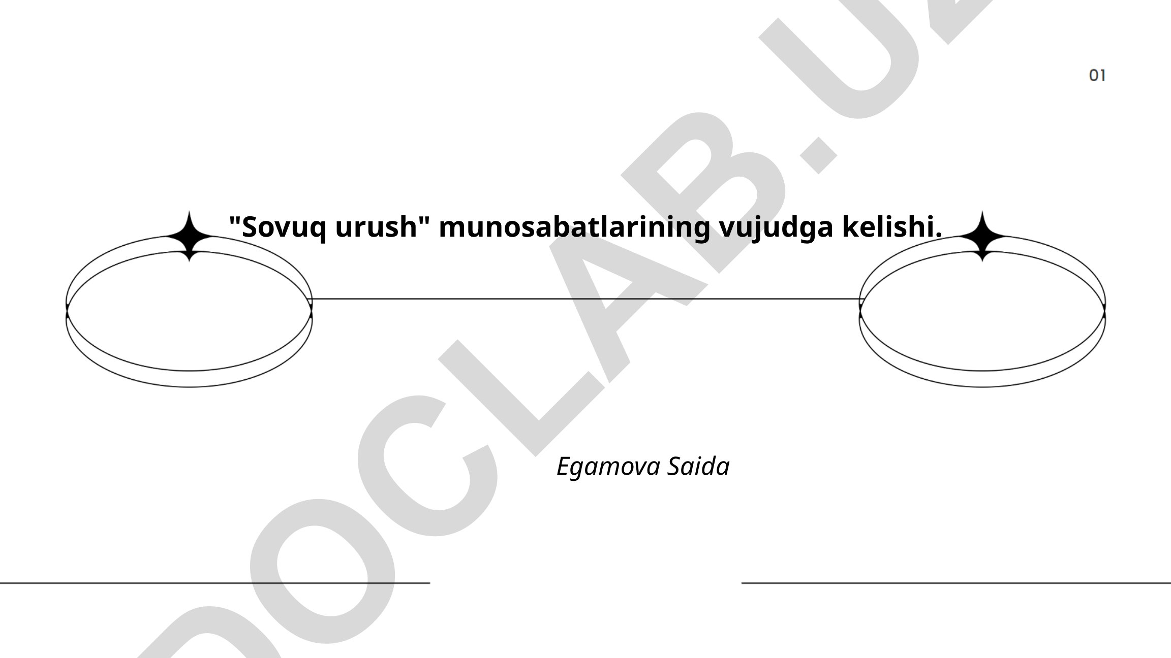 Sovuq urush munosabatlarining vujudga kelishi