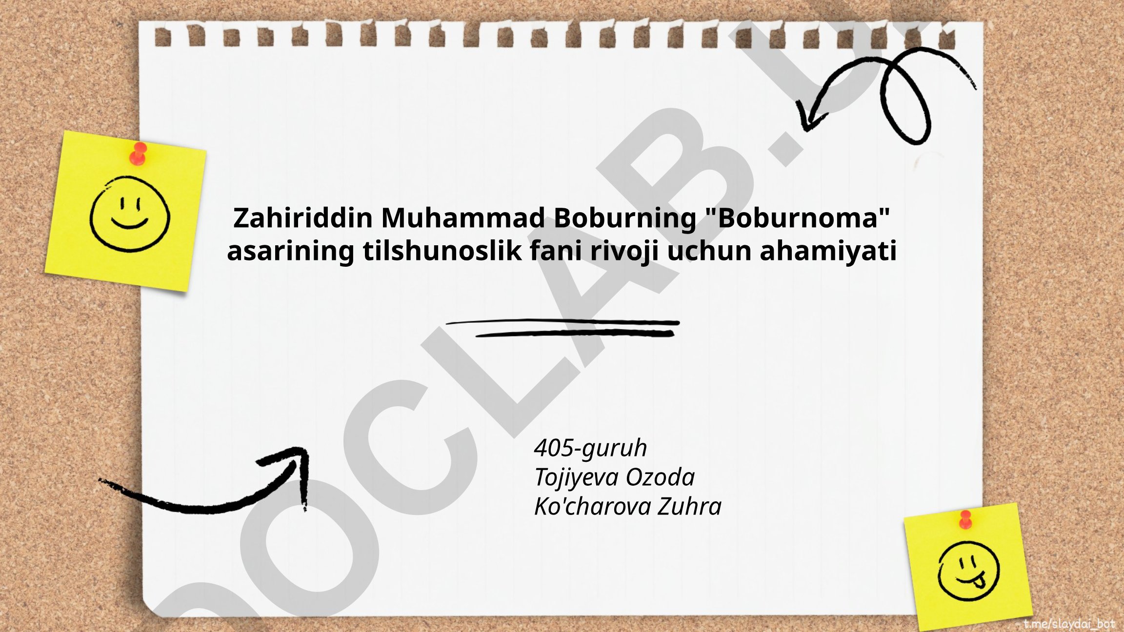 Zahiriddin Muhammad Boburning "Boburnoma" asarining tilshunoslik fani rivoji uchun ahamiyati