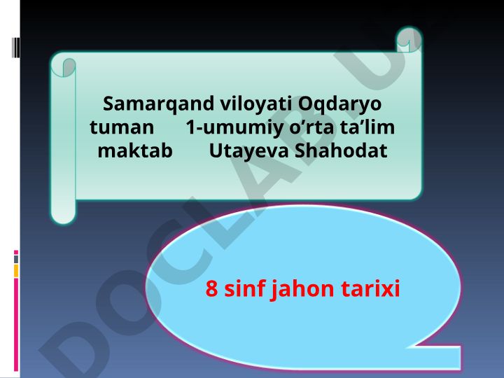 Amerika Mustaqillik urushi sabablari va boshlanishi