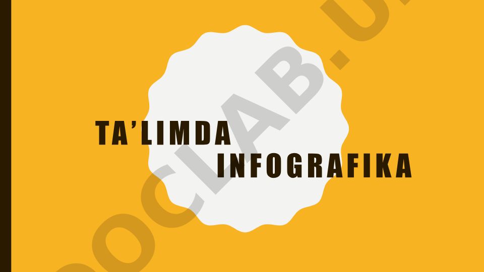 Ta'limda infografikaning ahamiyati va turlari
