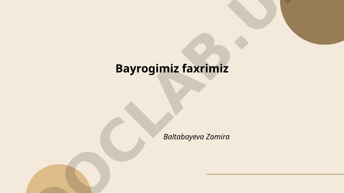 O'zbekiston bayrog'i tarixi va ramzlari