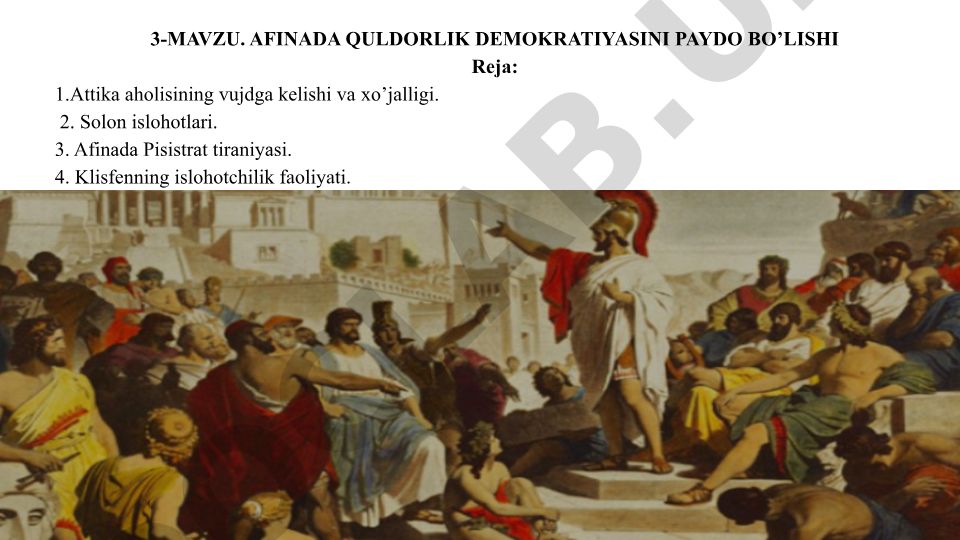 Afina quldorlik demokratiyasining paydo bo'lishi