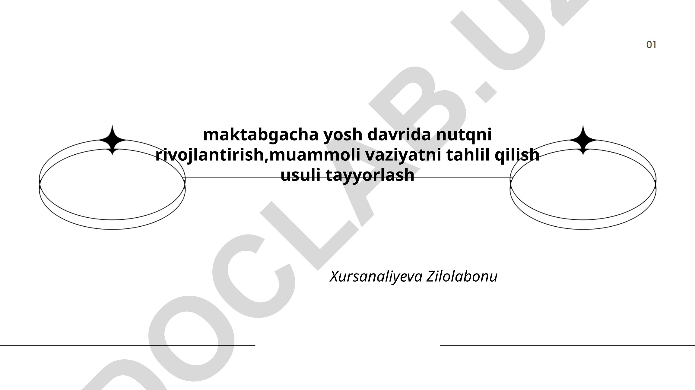 Maktabgacha yoshdagi bolalarda nutq rivojlanishi va muammoli vaziyatni tahlil qilish usuli