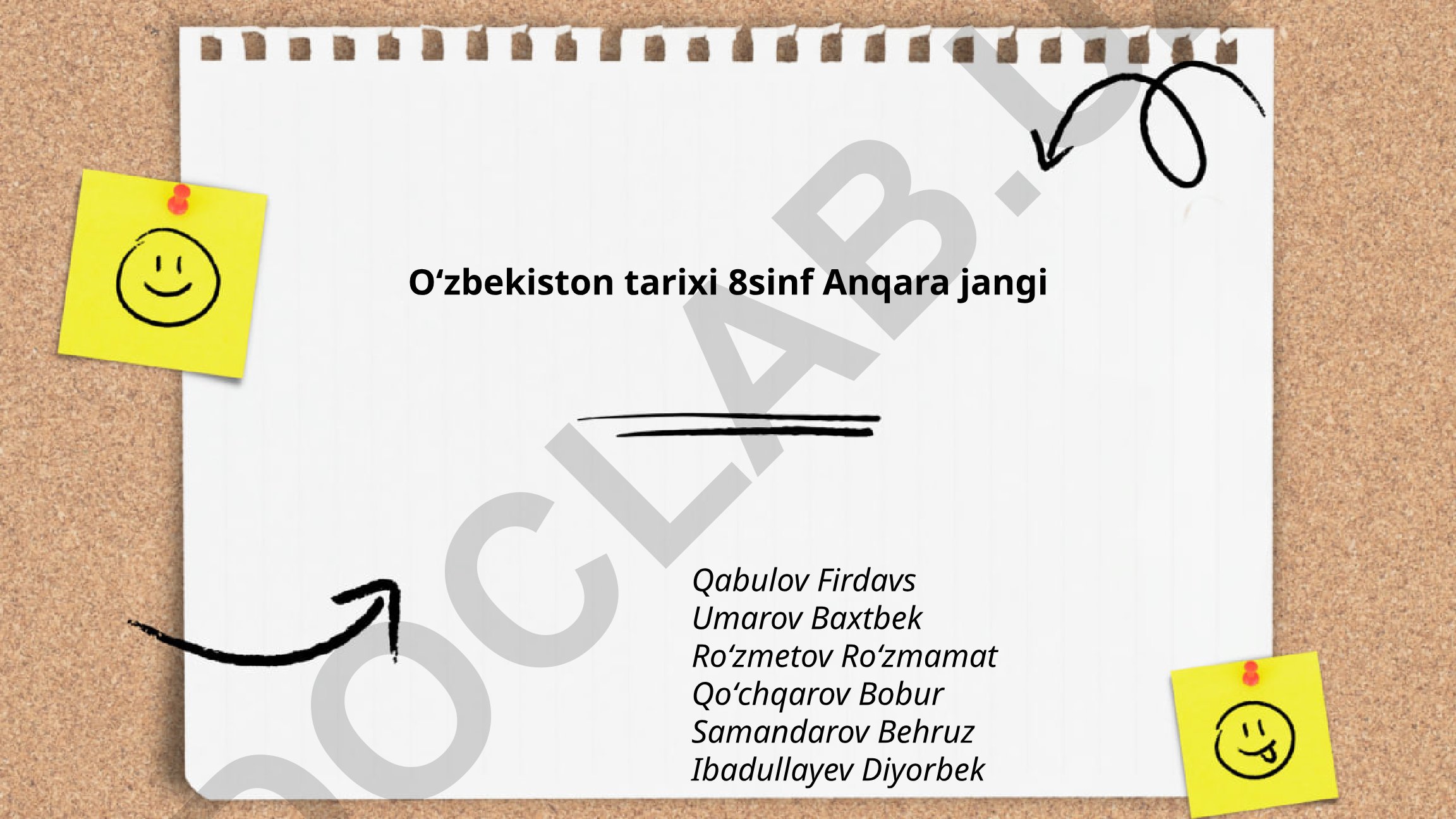 Anqara jangining tarixiy sabablari va qatnashchilari