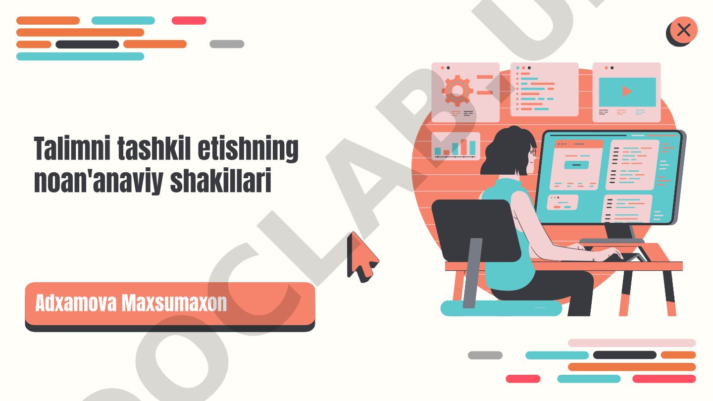 Talimni tashkil etishning noan'anaviy shakllari