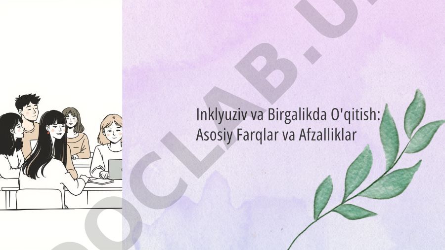 Inklyuziv va birgalikda o'qitish: farqlar va afzalliklar