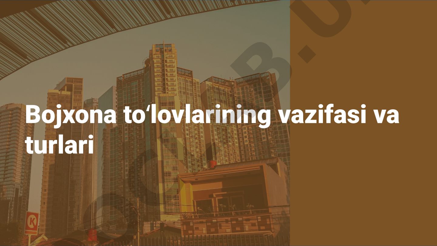 Bojxona toʻlovlarining vazifasi va turlari