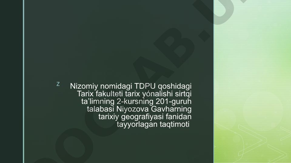 Xiva xonligi tarixiy geografiyasi