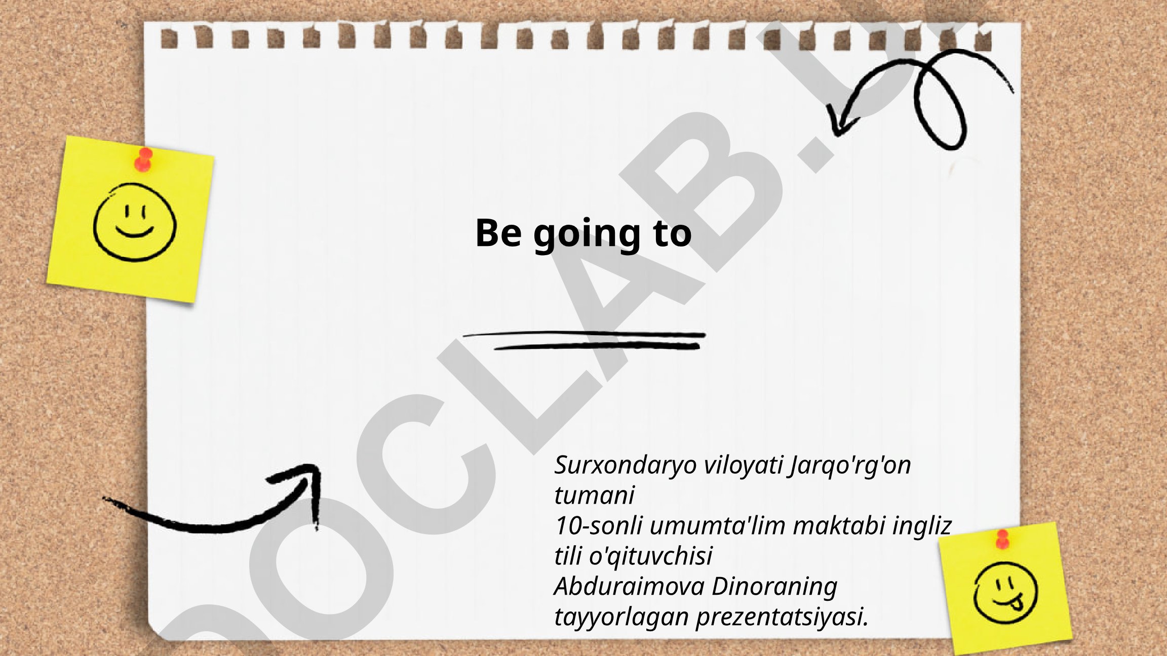 Be going to grammar structure in English