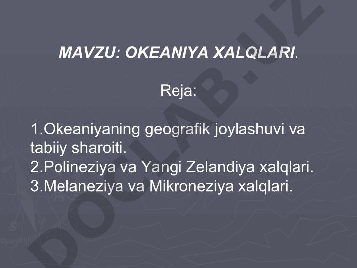 Okeaniya xalqlari