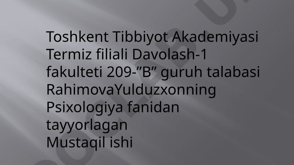 Salomatlikni taminlovchi zarur psixologik pedagogik omillar