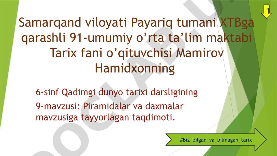 Piramidalar va daxmalar