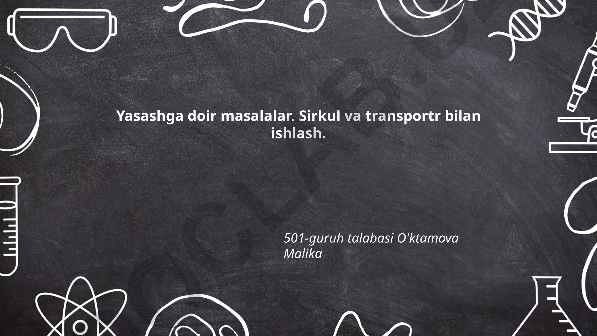 Sirkul va transportr bilan geometrik konstruksiyalar