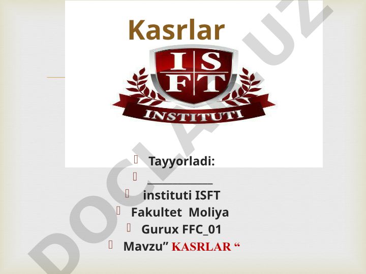 Kasrlar