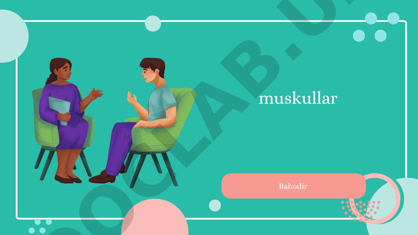 Muskullar struktura va funksiyalari haqida umumiy ma'lumotlar