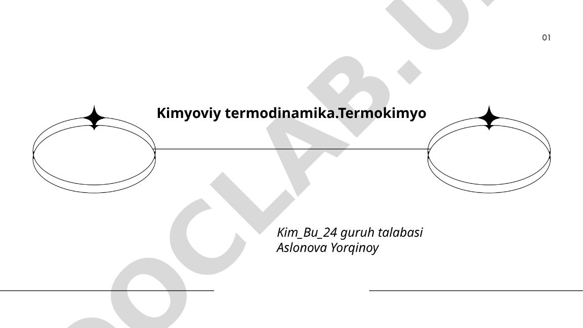Kimyoviy termodinamika va termokimyo asoslari