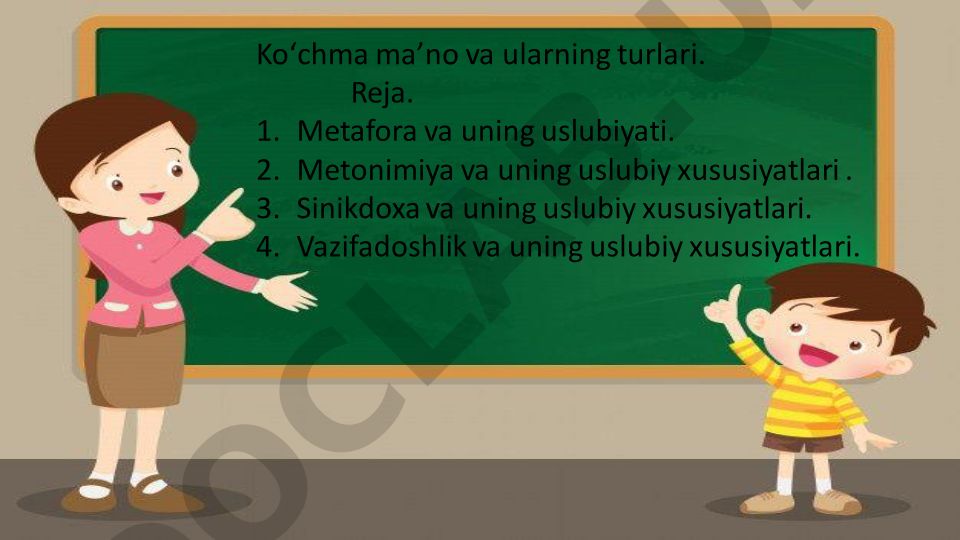 Koʻchma maʼno va ularning turlari