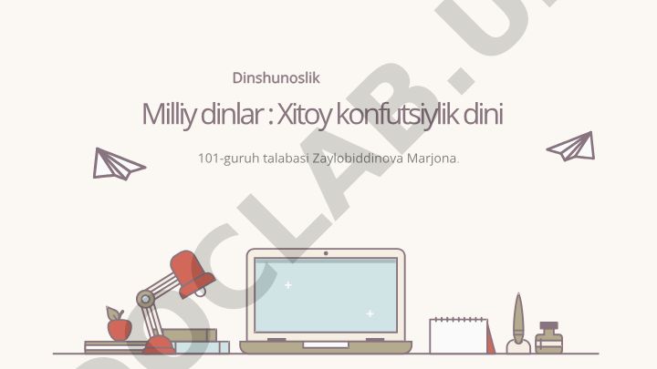Konfutsiylik dini va uning Xitoy falsafasidagi o'rni