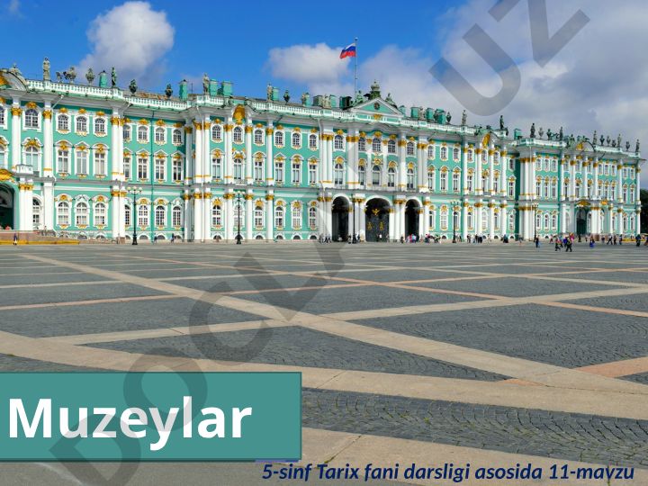 Muzeylar tarixiy yodgorliklarni asrovchi, saqlovchi, o‘rganuvchi va xalqqa namoyish qiluvchi muassasa