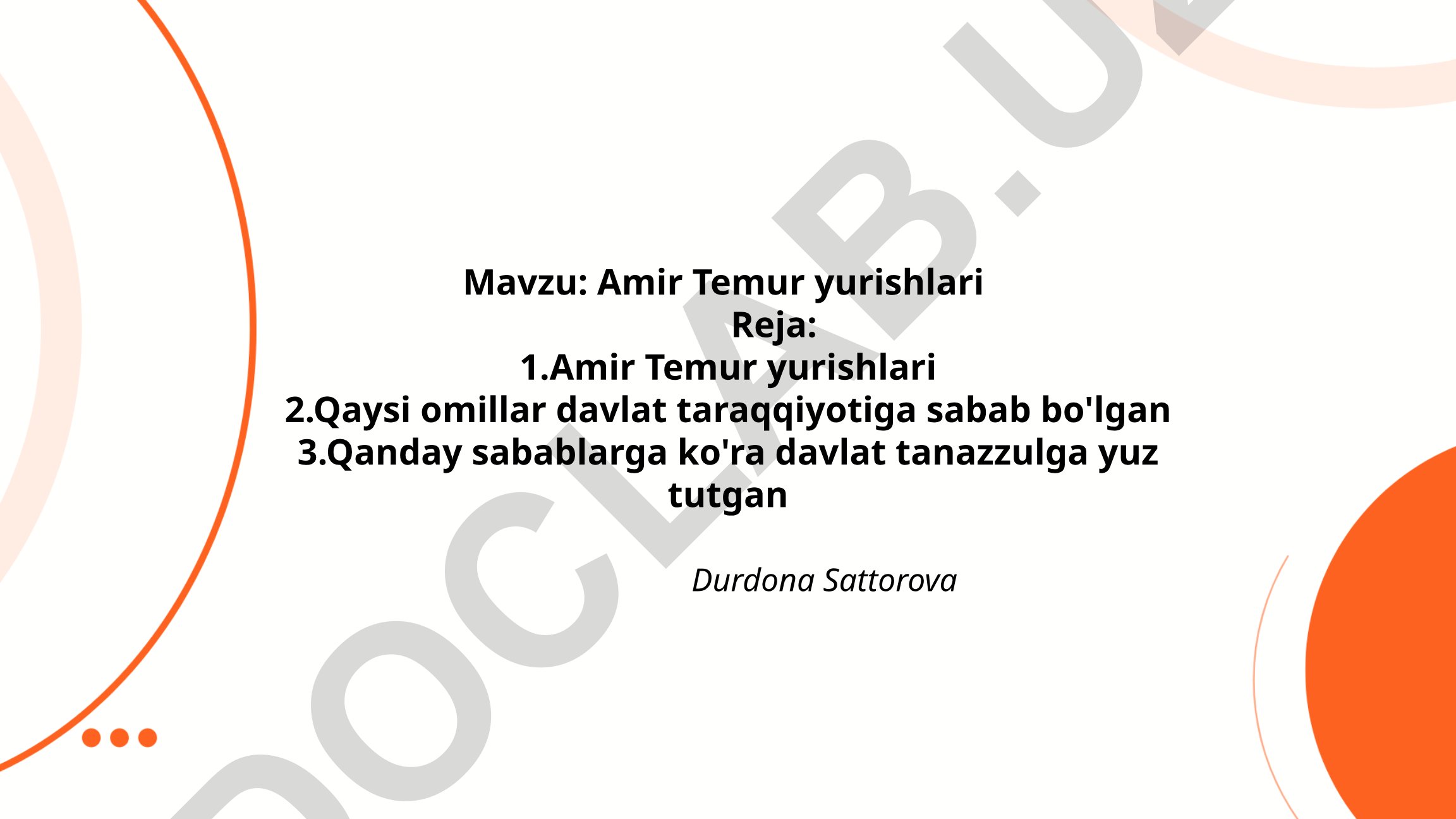 Amir Temur yurishlari