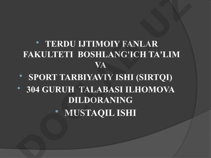 Geografiya fanini o'qitish jarayonida boshlang'ich sinf o'quvchilarining moddiy dunyoqarash asoslarini shakllantirish