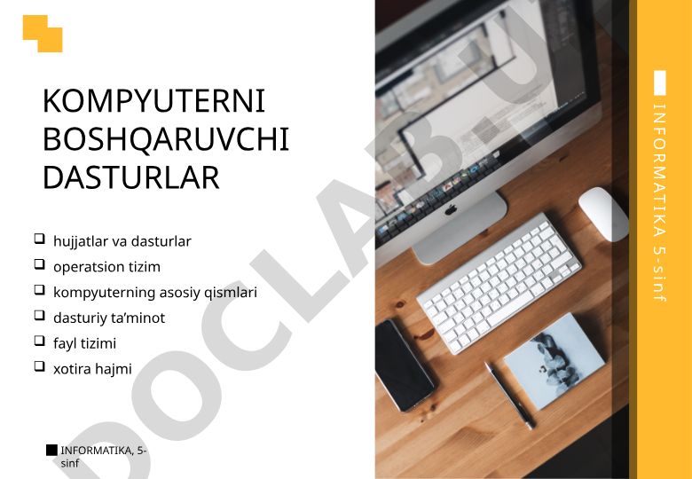 Kompyuterning asosiy qismlari va dasturiy ta'minot