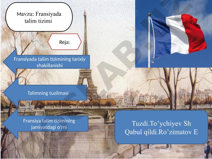 Fransiyada talim tizimi