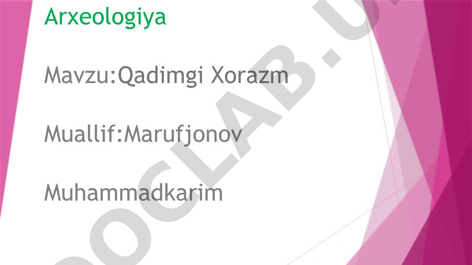 Qadimgi Xorazm