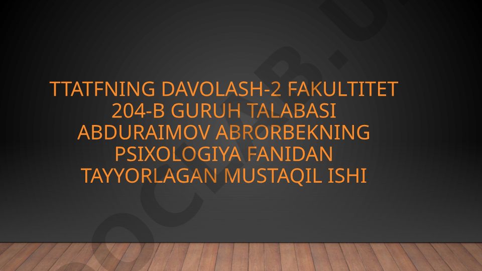 Rivojlanishning yoshga va induvidual xususiyatlarga oid tadqiqotlar taxlili