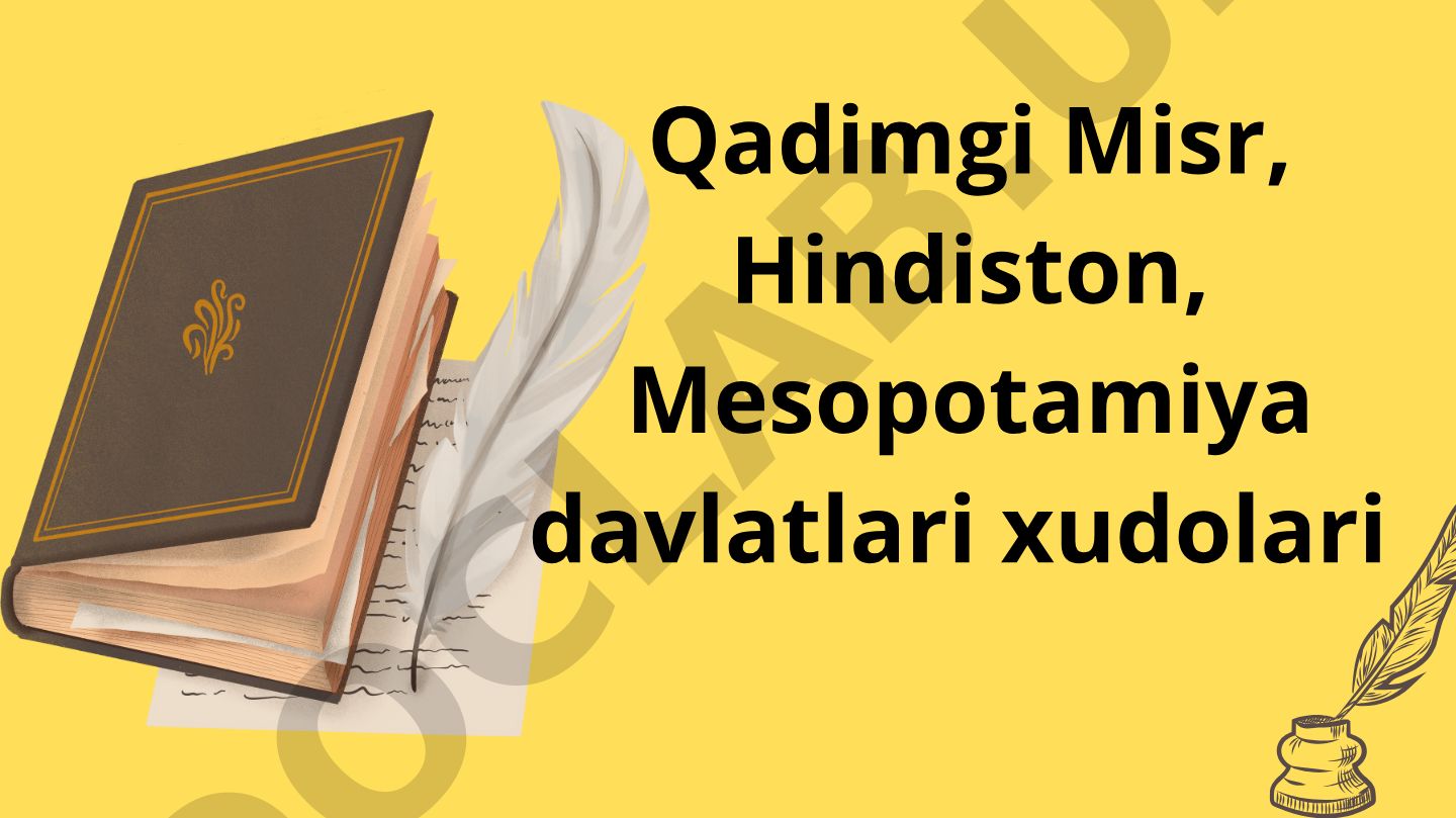 Qadimgi Misr va Hindiston xudolari haqida ma'lumot