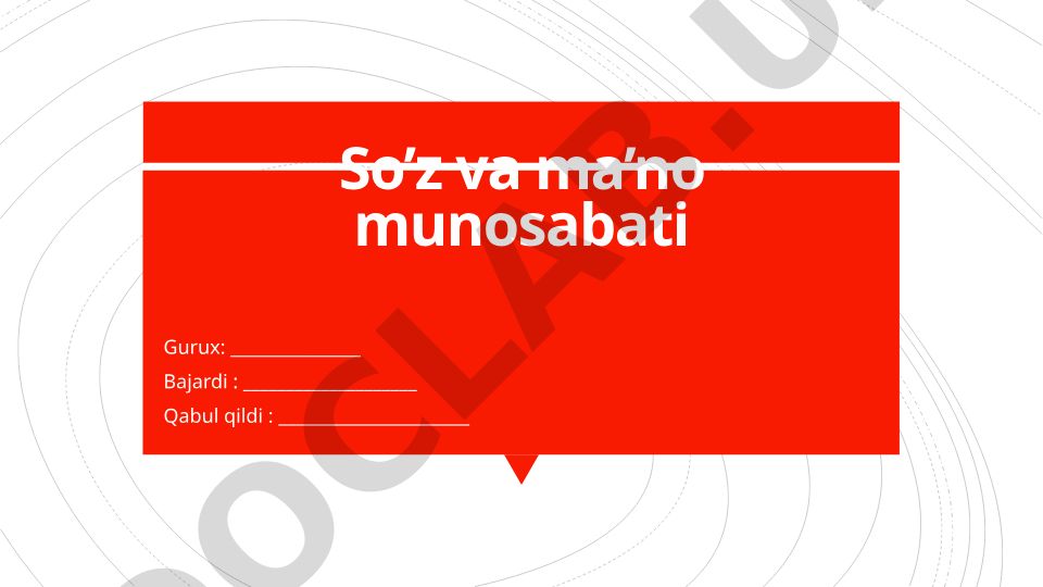 So'z va ma'no munosabati