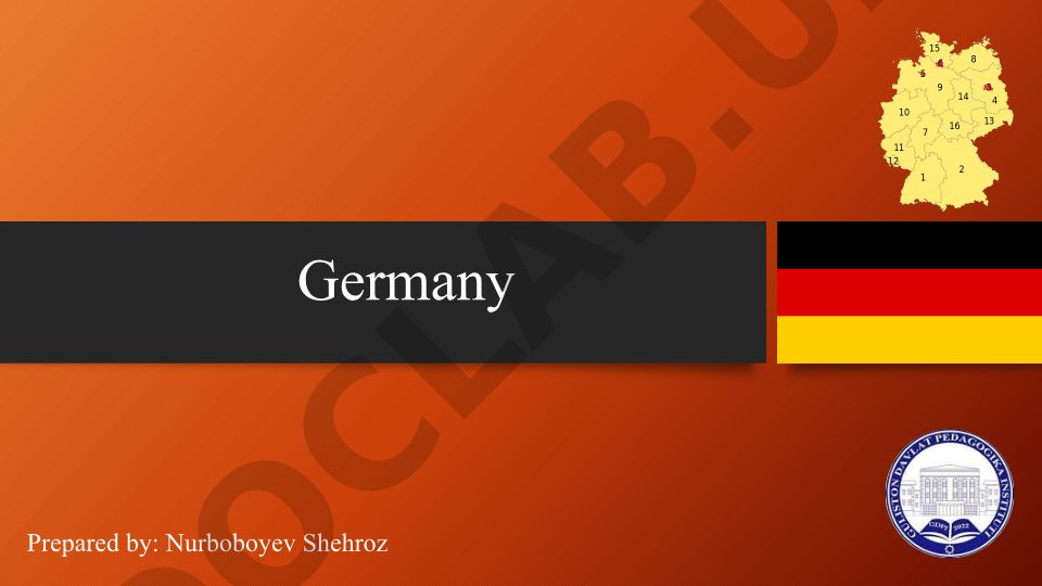 Germany: Geography, Political System and Nature