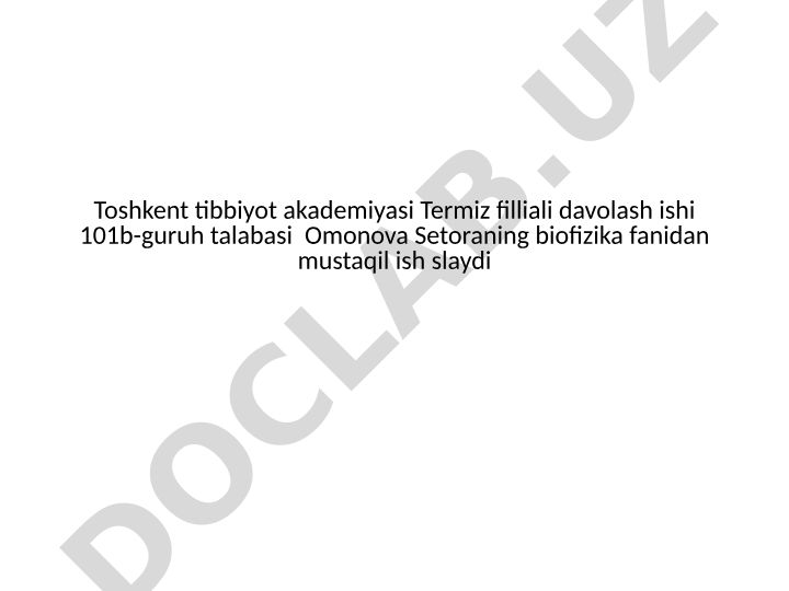Yorug’lik sinish va qaytish qonuni tibbiy tashxis amaliyotida reftaktometrik usullarning qo’llanilishi