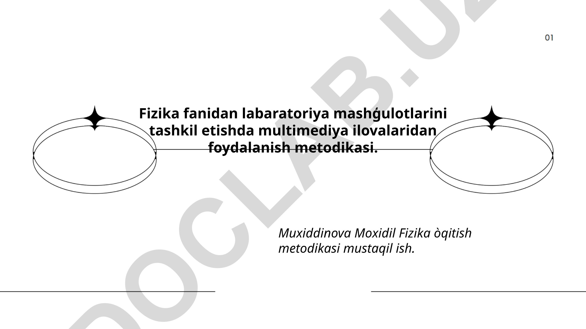 Fizika fanidan laboratoriya mashg'ulotlarini tashkil etishda multimediya ilovalaridan foydalanish metodikasi