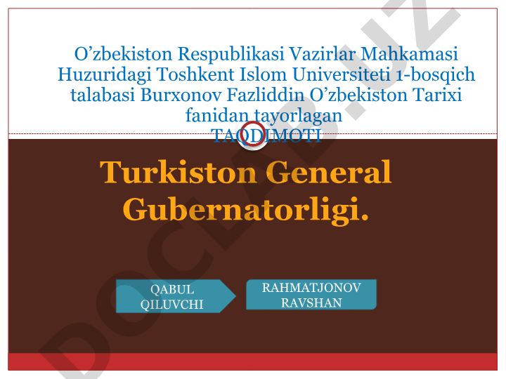 Turkiston General-Gubernatorligining tashkil etilishi