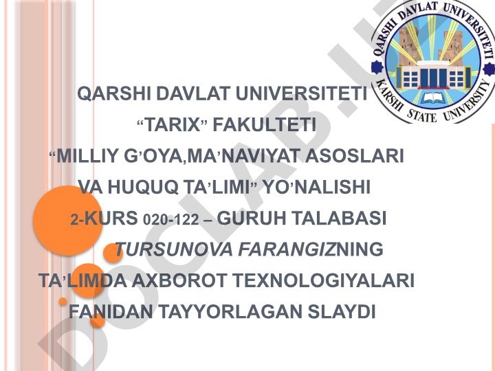 Masofaviy ta'limda innovatsion texnologiyalardan foydalanish