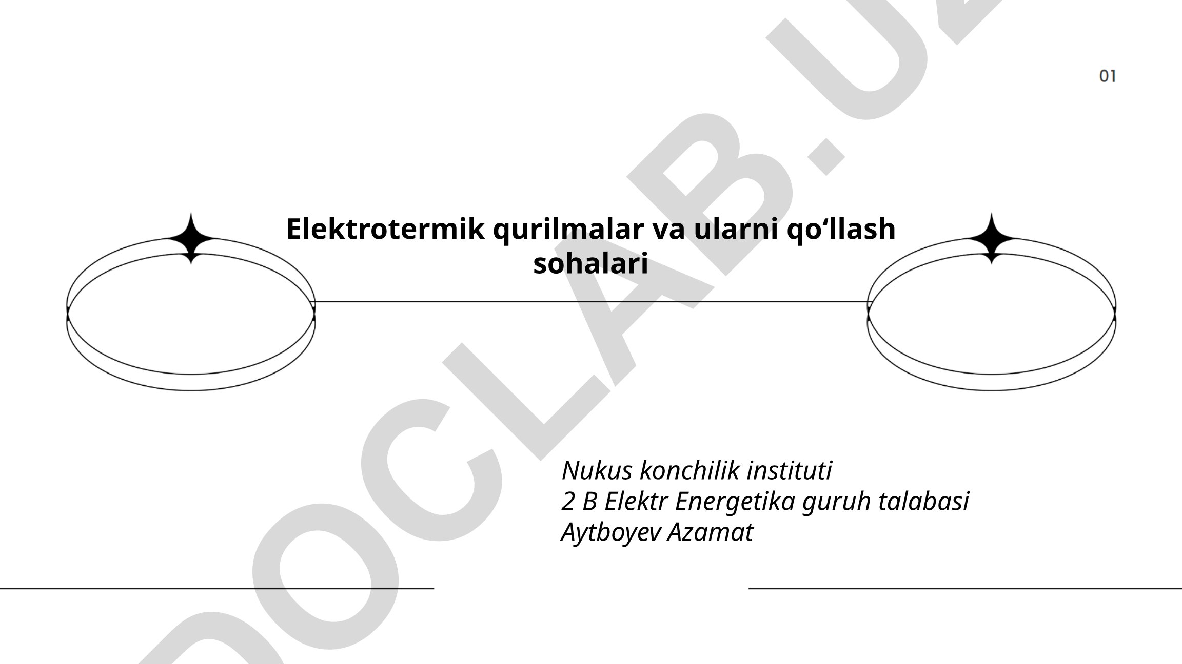 Elektrotermik qurilmalar va ularni qoʻllash sohalari